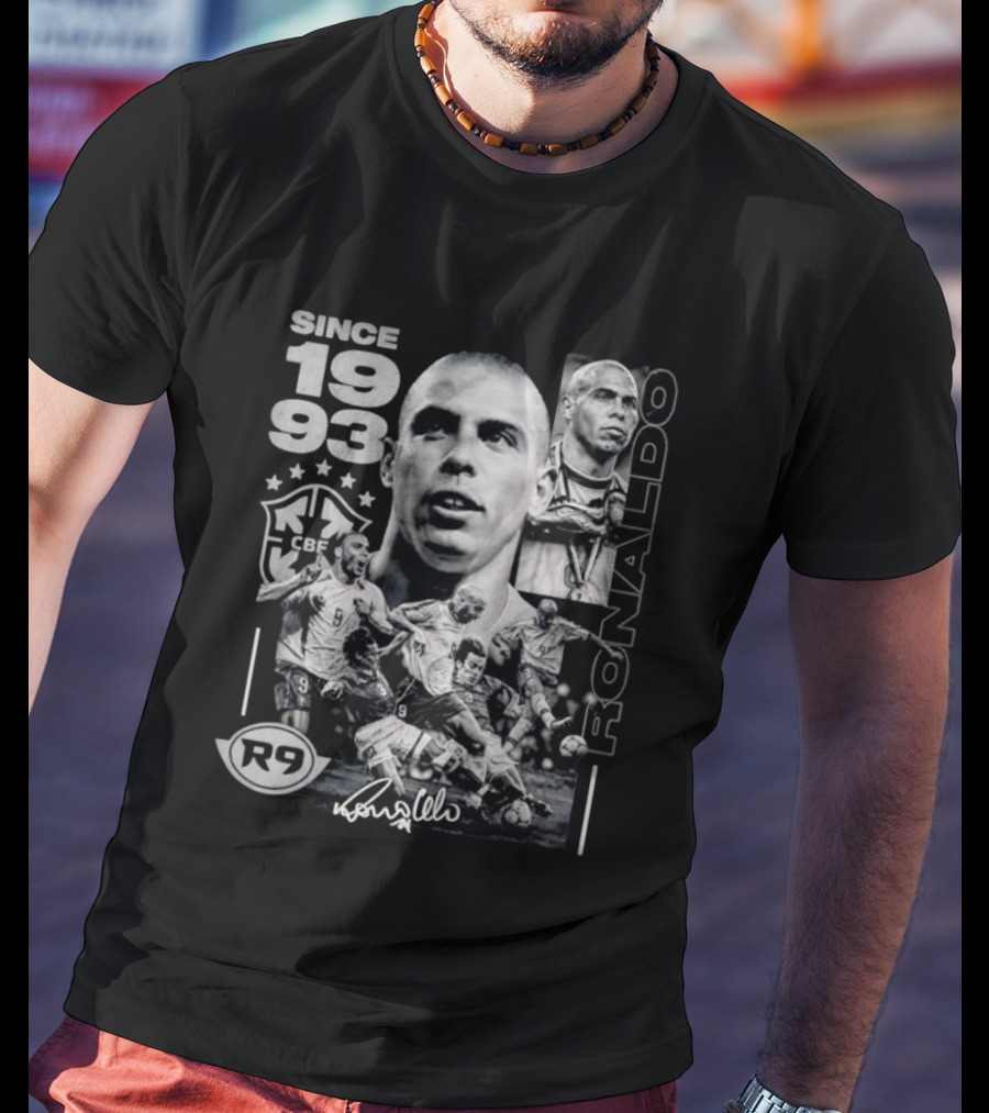 Ronaldo Nazario R9 Brazil CBF Since 1993 T-Shirt
