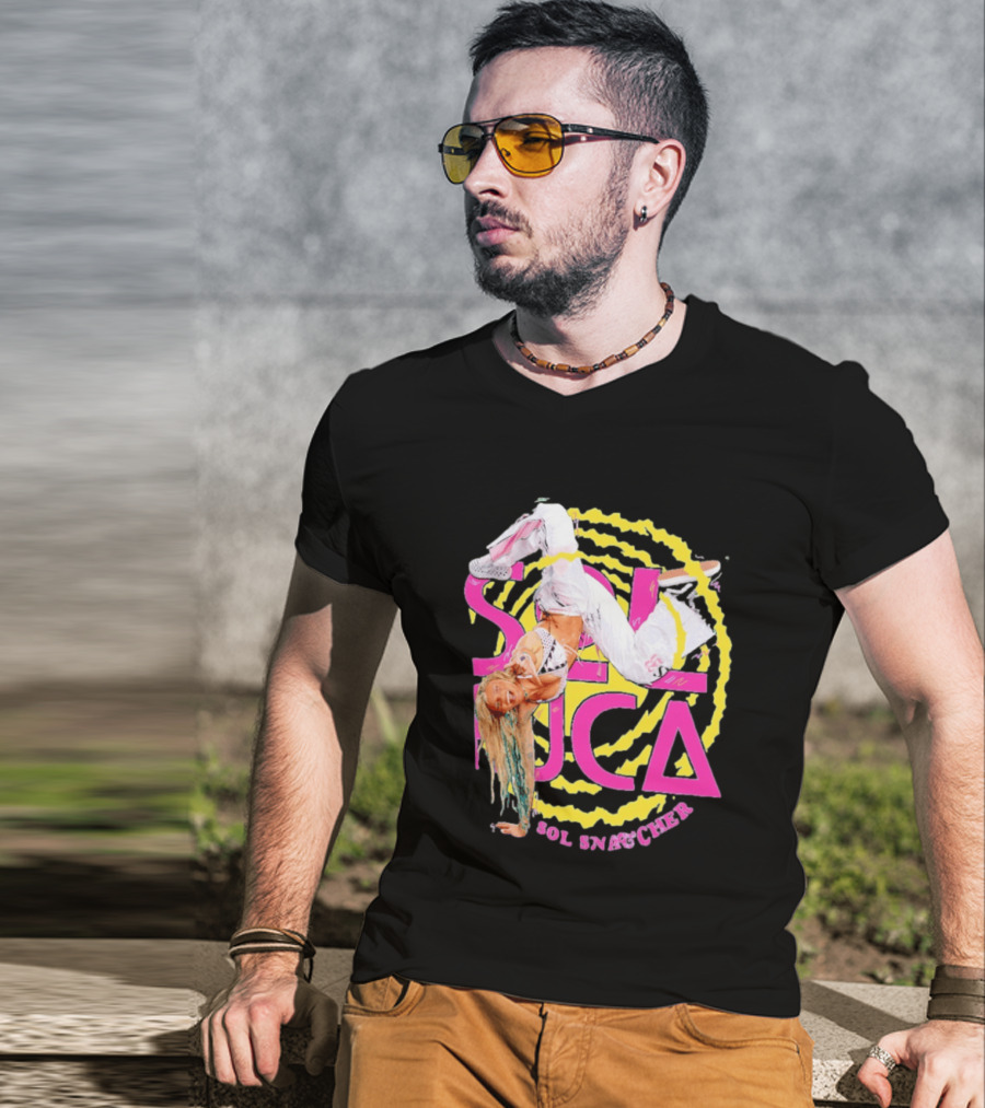 Sol Ruca Sol Snatcher WWE NXT Wrestling Star Colorful Backflip Action T-Shirt