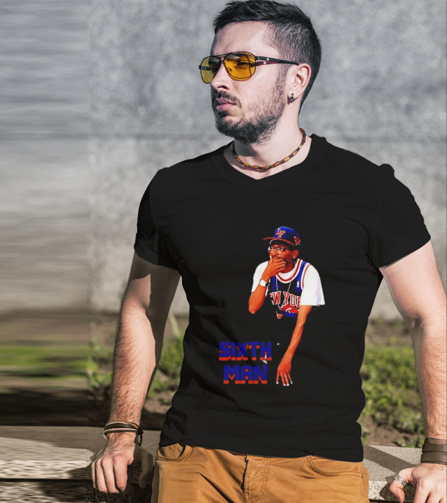 Spike Lee New York Knicks Sixth Man Yankees Cap T-Shirt