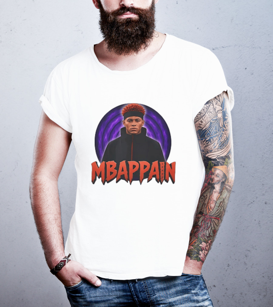 Mbappain Naruto Anime Crossover Meme T-Shirt