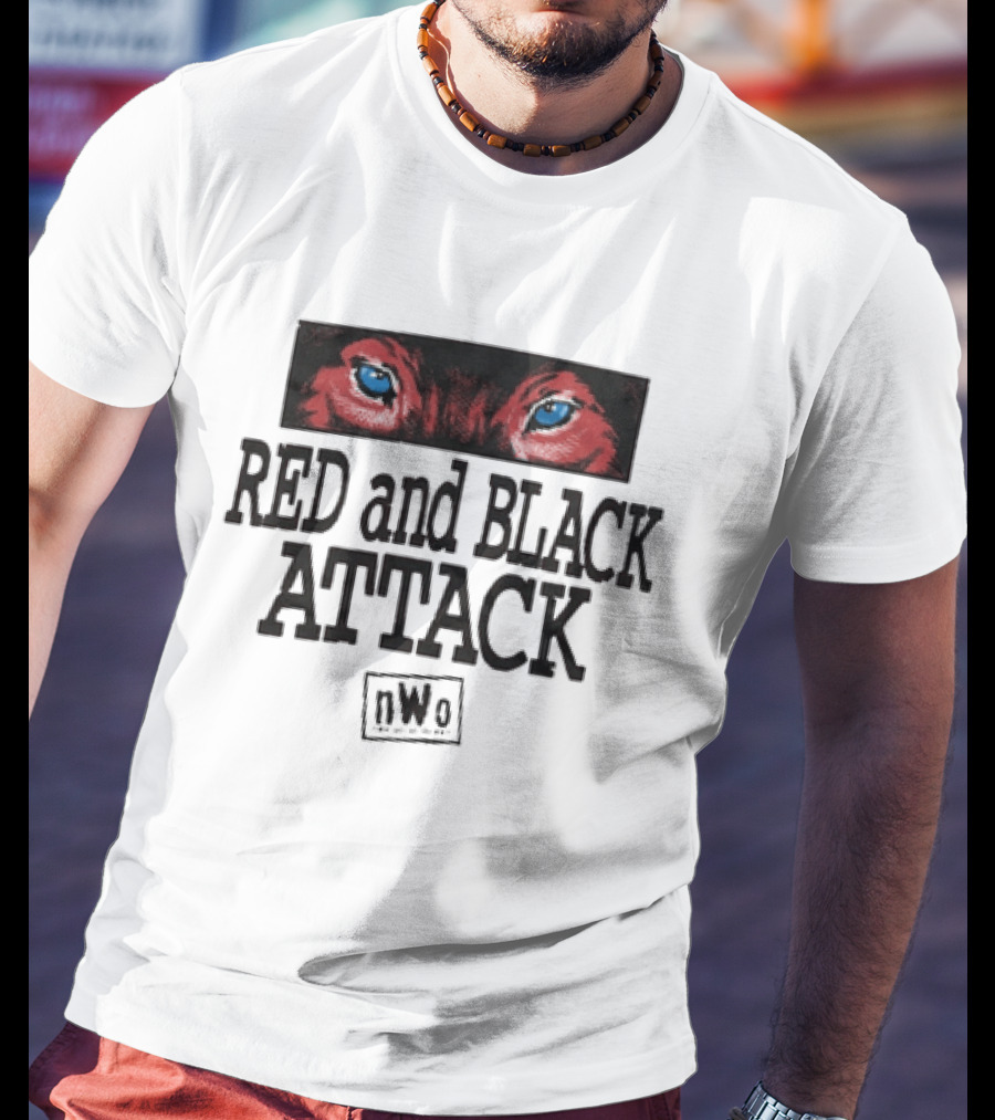 Red And Black Attack NWo New World Order WWE T-Shirt