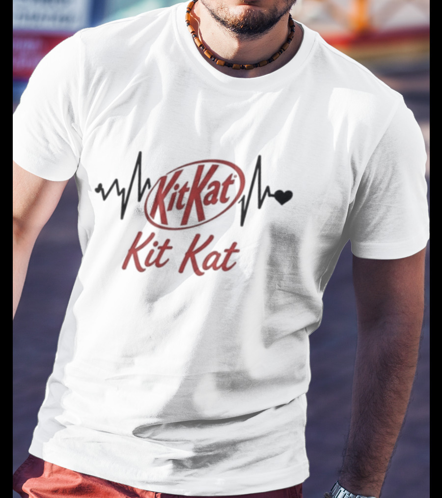 Heartbeat Kit Kat Addiction Lover T-Shirt