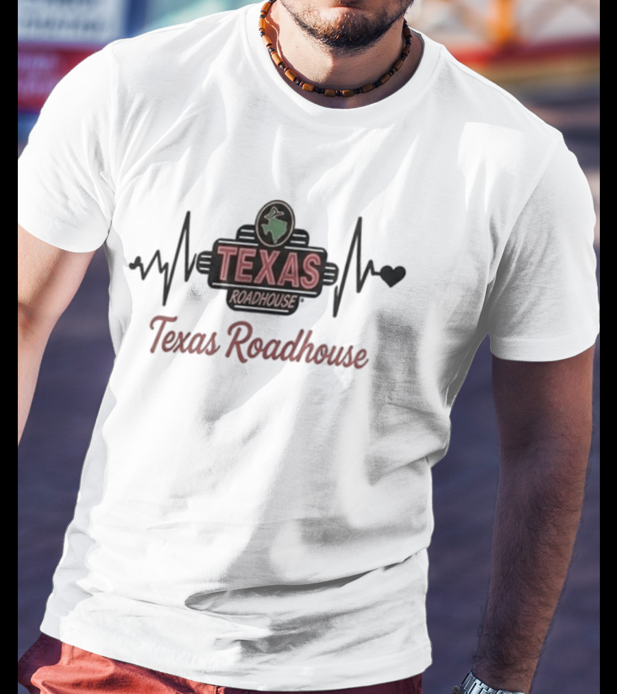 Heart Pulse Texas Roadhouse Addiction T-Shirt