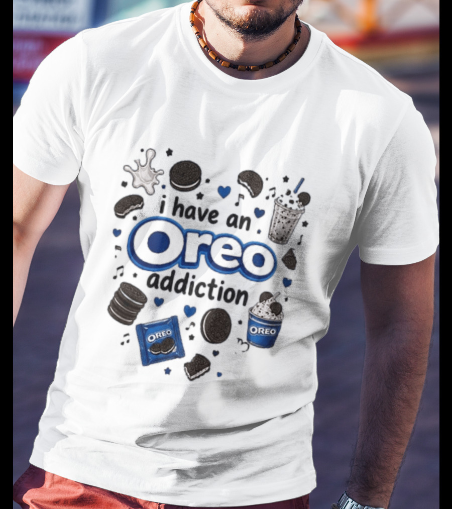 I Have An Oreo Addiction Cookies Milkshake Love T-Shirt