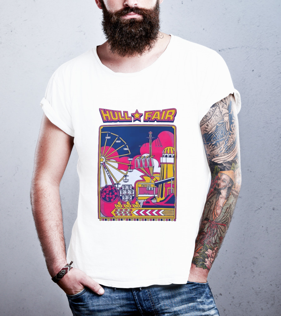 Hull Fair Patties Carnival Ferris Wheel And Helter Skelter Fun Attractions T-Shirt