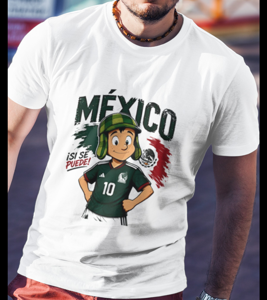 México El Chavo Del Ocho Isi Se Puede Football Soccer Jersey 10 T-Shirt