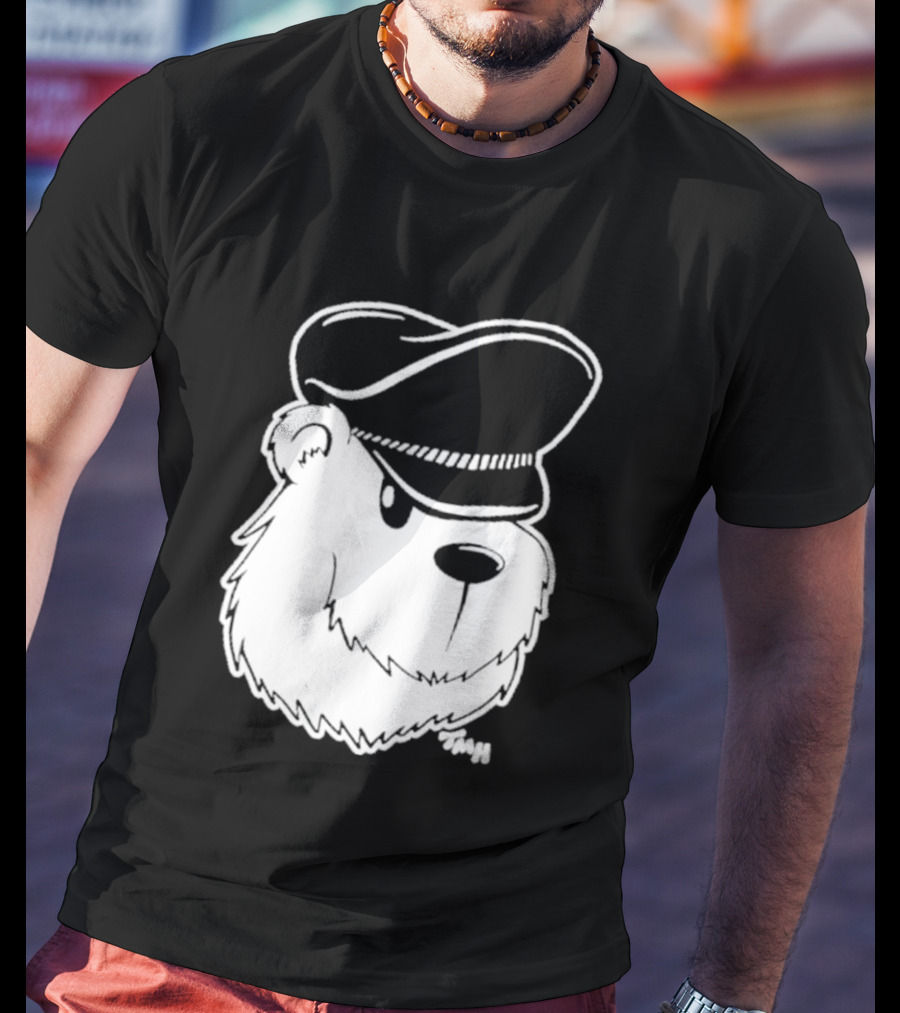 Bear With Police Officer Hat T-Shirt