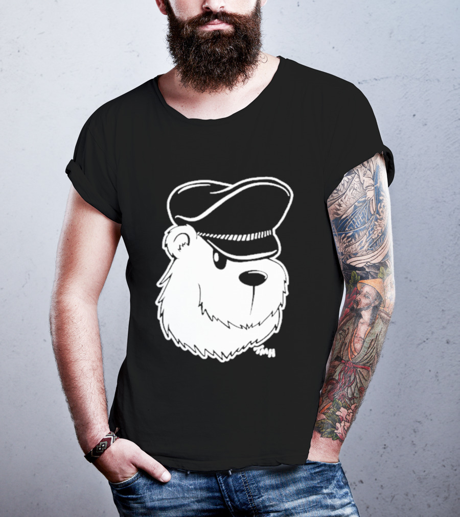Bear With Police Officer Hat T-Shirt