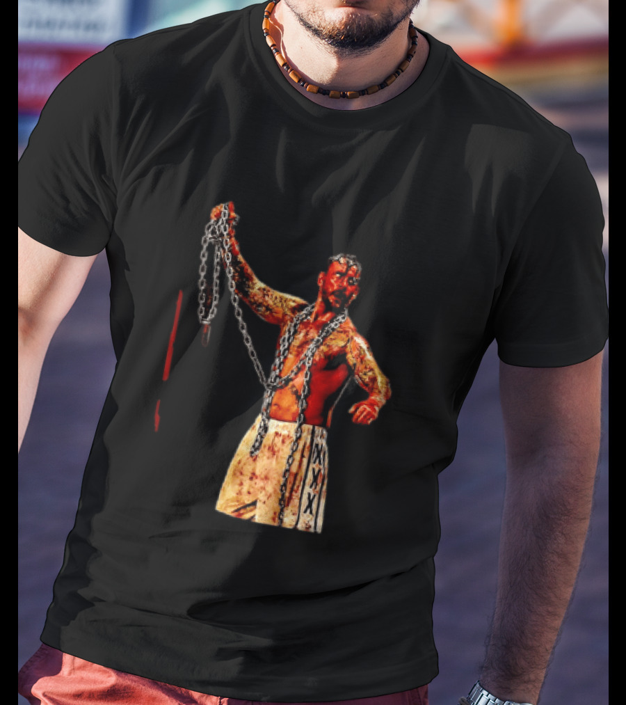 CM Punk Bloody Chain Wrestling WWE AEW Battle Attire T-Shirt