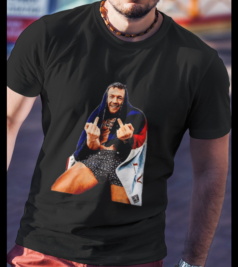 Conor McGregor The Notorious UFC MMA Middle Fingers T-Shirt