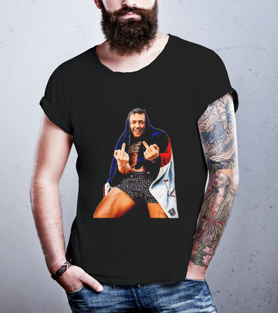 Conor McGregor The Notorious UFC MMA Middle Fingers T-Shirt
