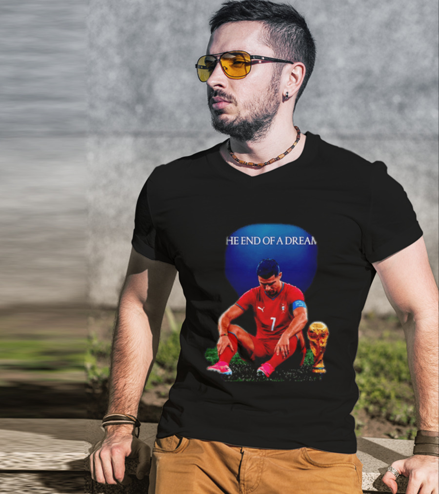 Cristiano Ronaldo The End Of A Dream Portugal No 7 World Cup Moment T-Shirt