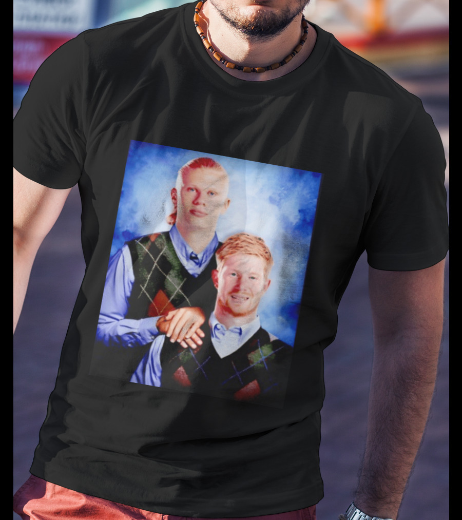 Erling Haaland Kevin De Bruyne Step Brothers Manchester City FC T-Shirt
