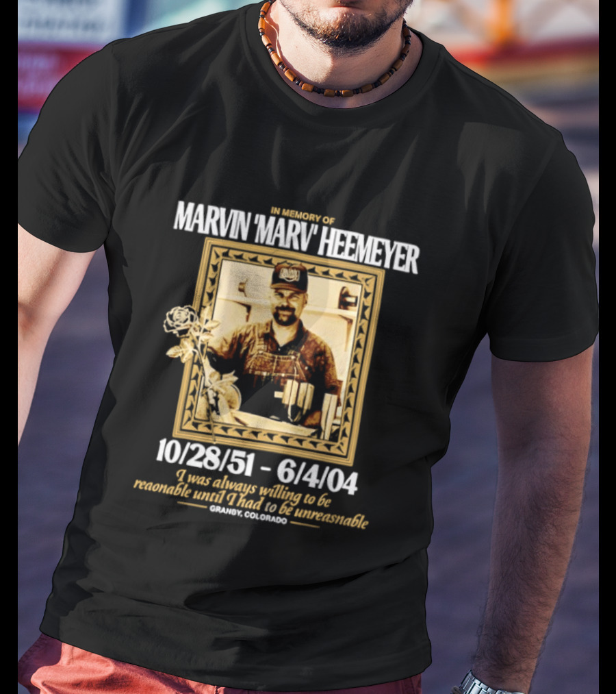 Marvin Marv Heemeyer Memorial 10/28/51 6/4/04 Granby Colorado T-Shirt