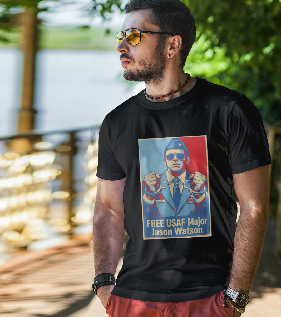 FREE USAF Major Jason Watson Handcuffed T-Shirt