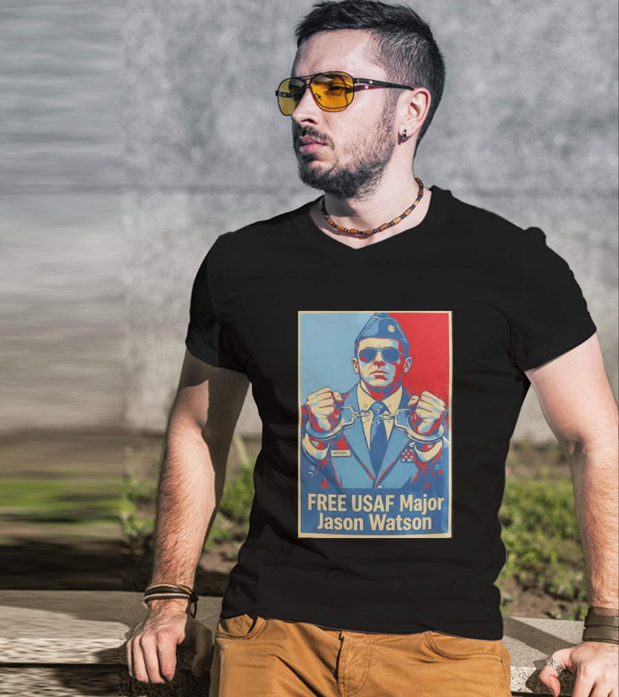 FREE USAF Major Jason Watson Handcuffed T-Shirt