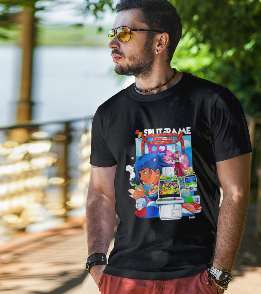 Tokyo Ramen Arcade Splitframe Kabukicho Ichibangai 100 IC Japanese T-Shirt