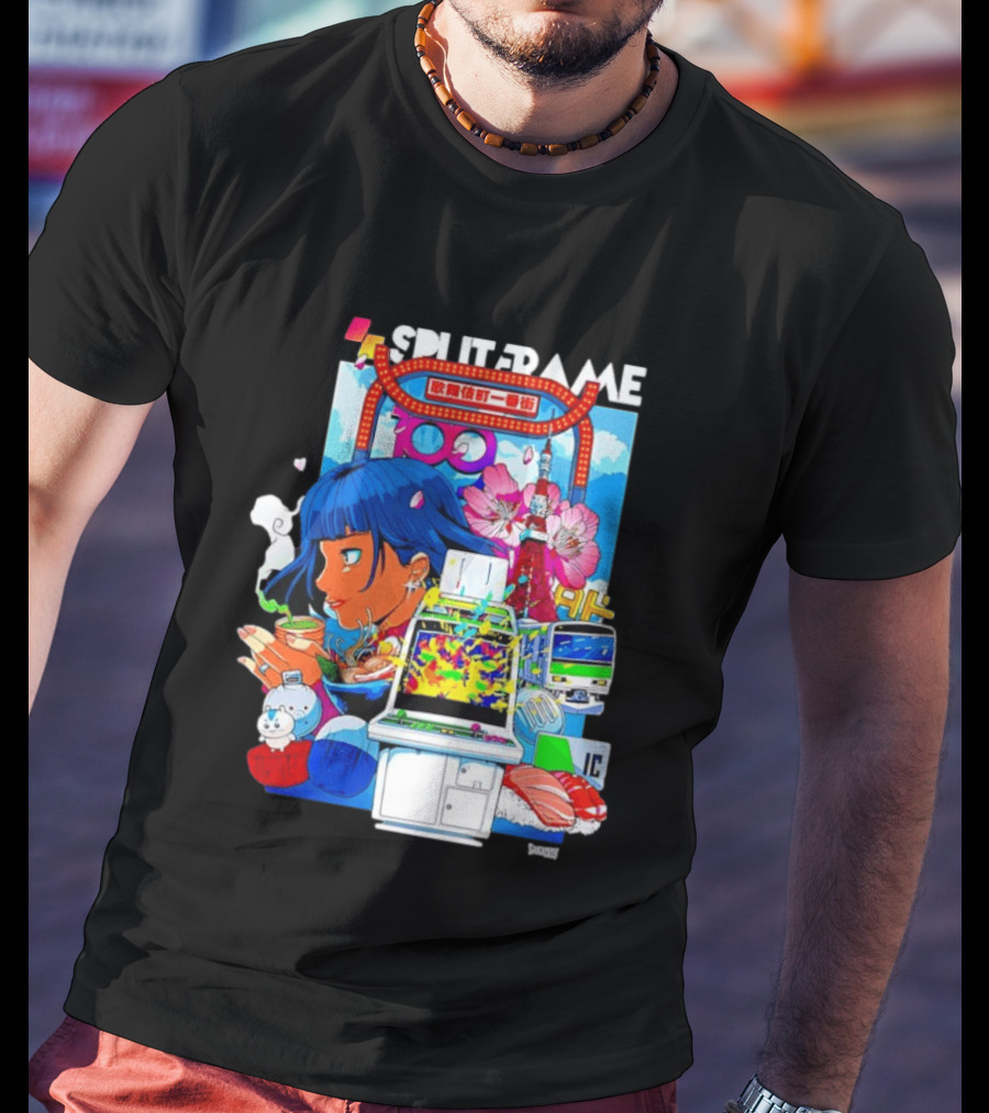 Tokyo Ramen Arcade Splitframe Kabukicho Ichibangai 100 IC Japanese T-Shirt