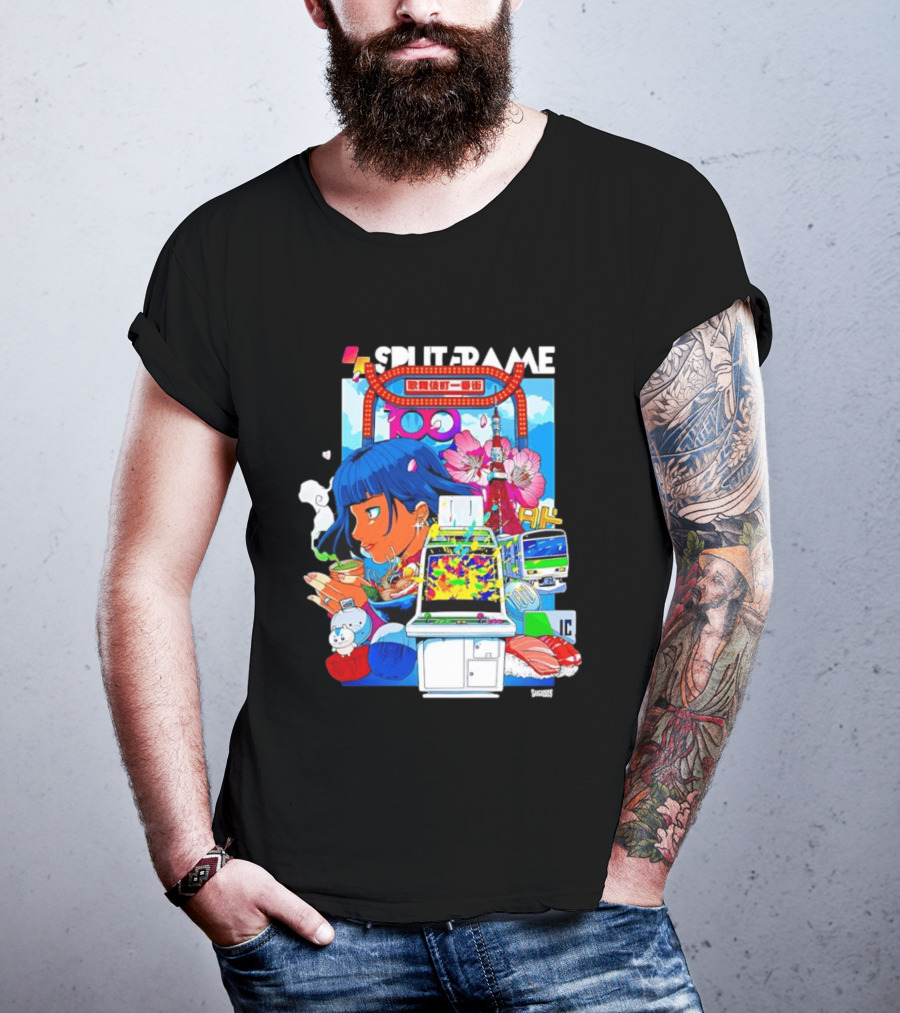 Tokyo Ramen Arcade Splitframe Kabukicho Ichibangai 100 IC Japanese T-Shirt