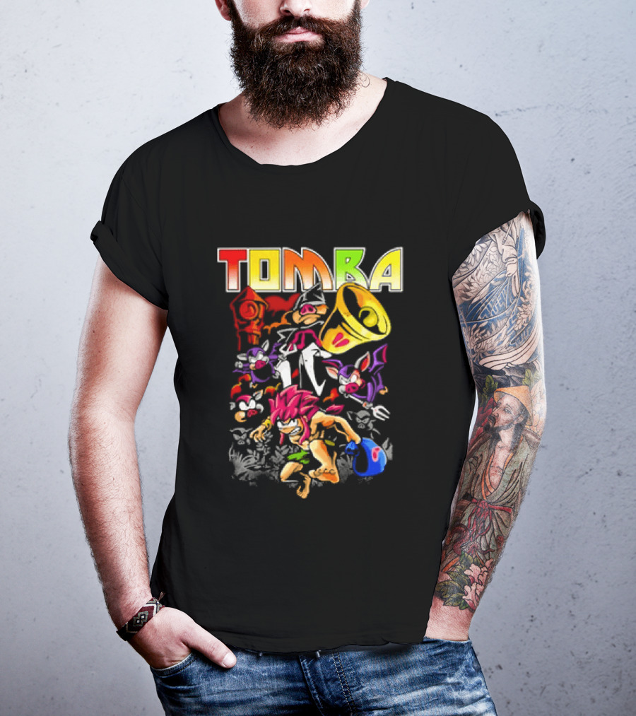 Tomba Video Game Playstation Colorful T-Shirt