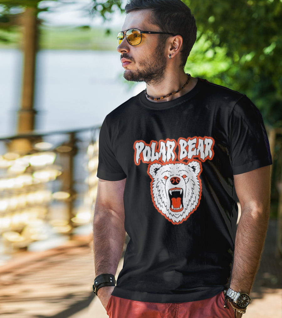 Polar Bear Arctic Wildlife Predator Fierce Expression T-Shirt