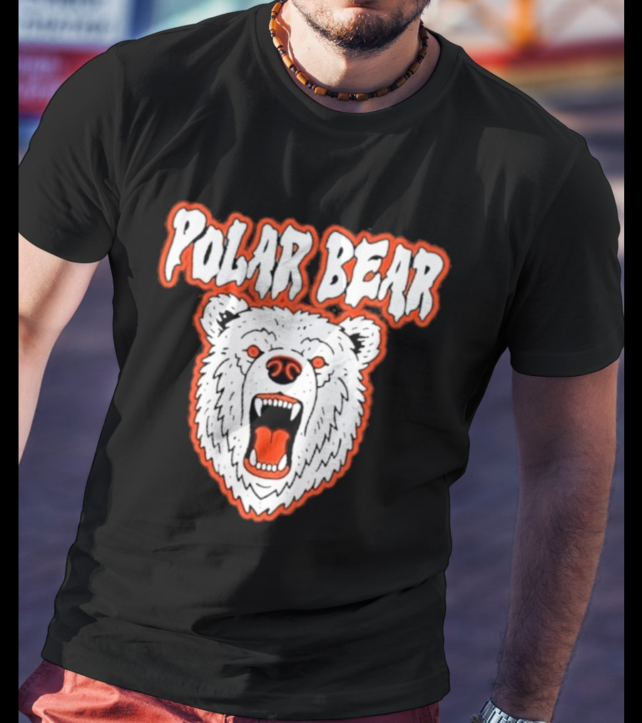 Polar Bear Arctic Wildlife Predator Fierce Expression T-Shirt