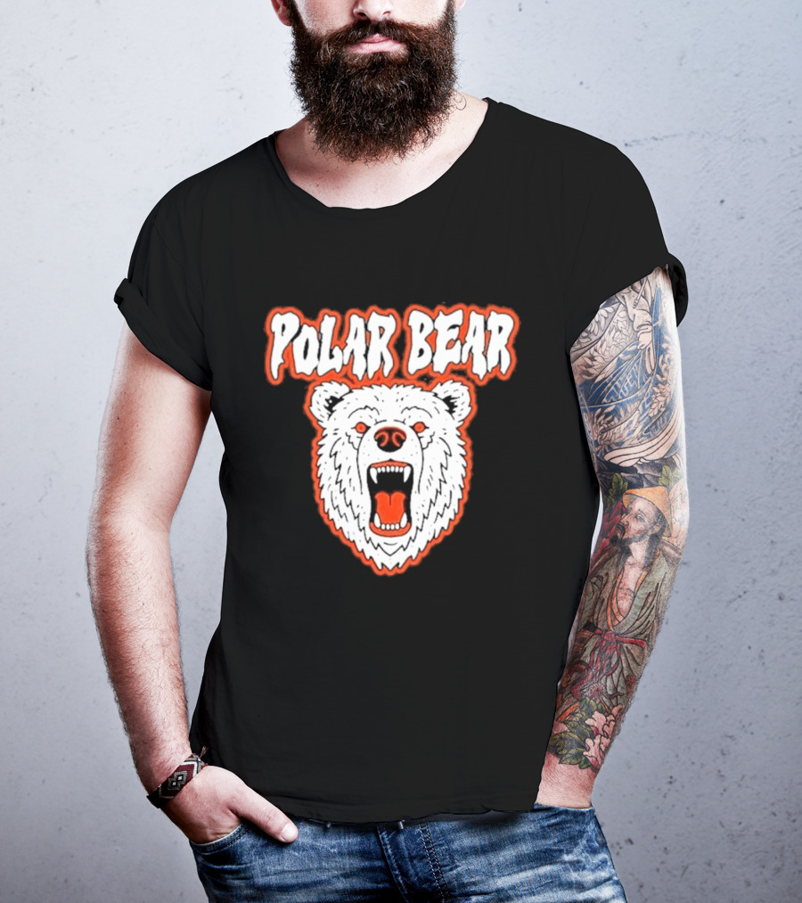 Polar Bear Arctic Wildlife Predator Fierce Expression T-Shirt