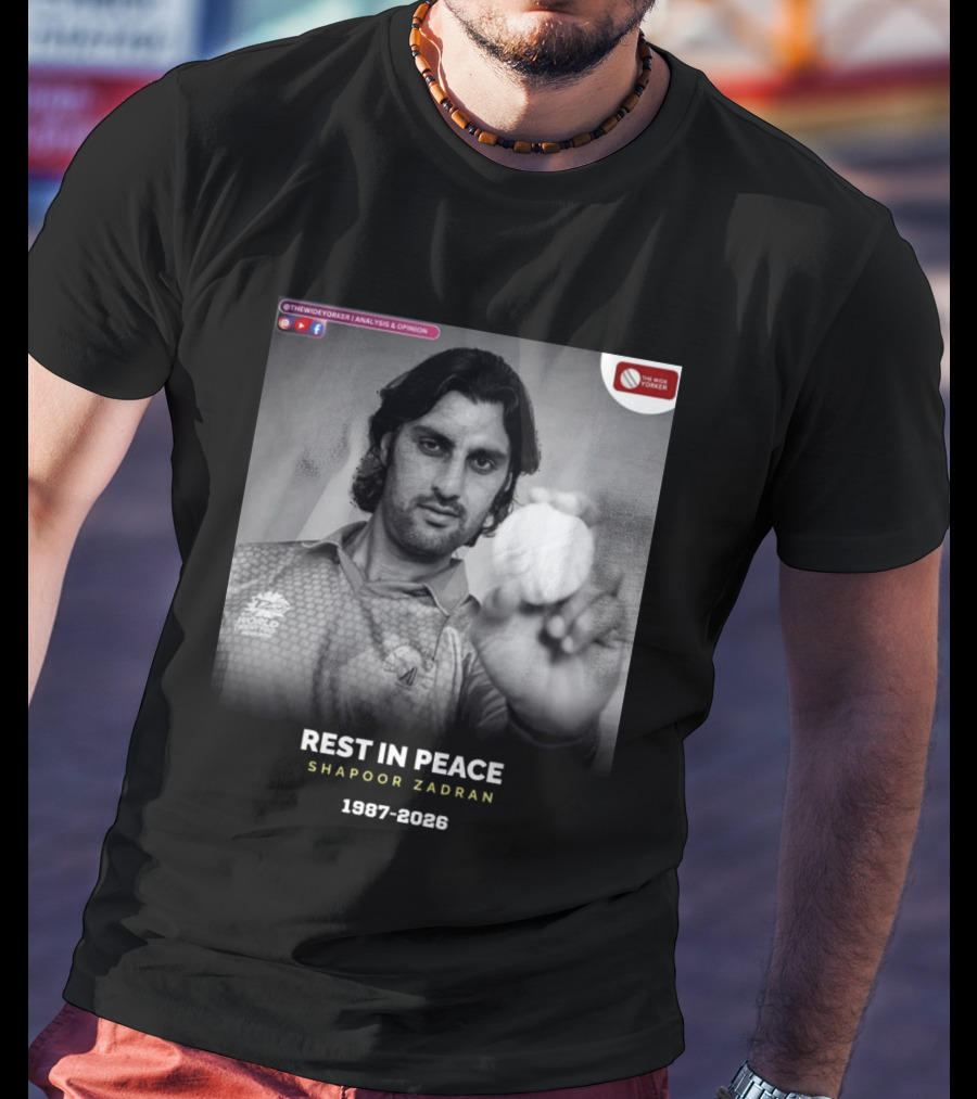 Rest In Peace Shapoor Zadran 1987 2026 T20 World Cup T-Shirt