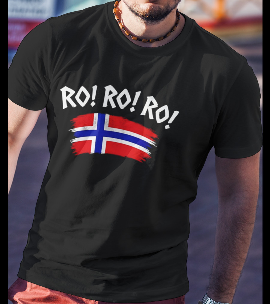 RO RO RO Norway Flag Viking Rowing Norge T-Shirt