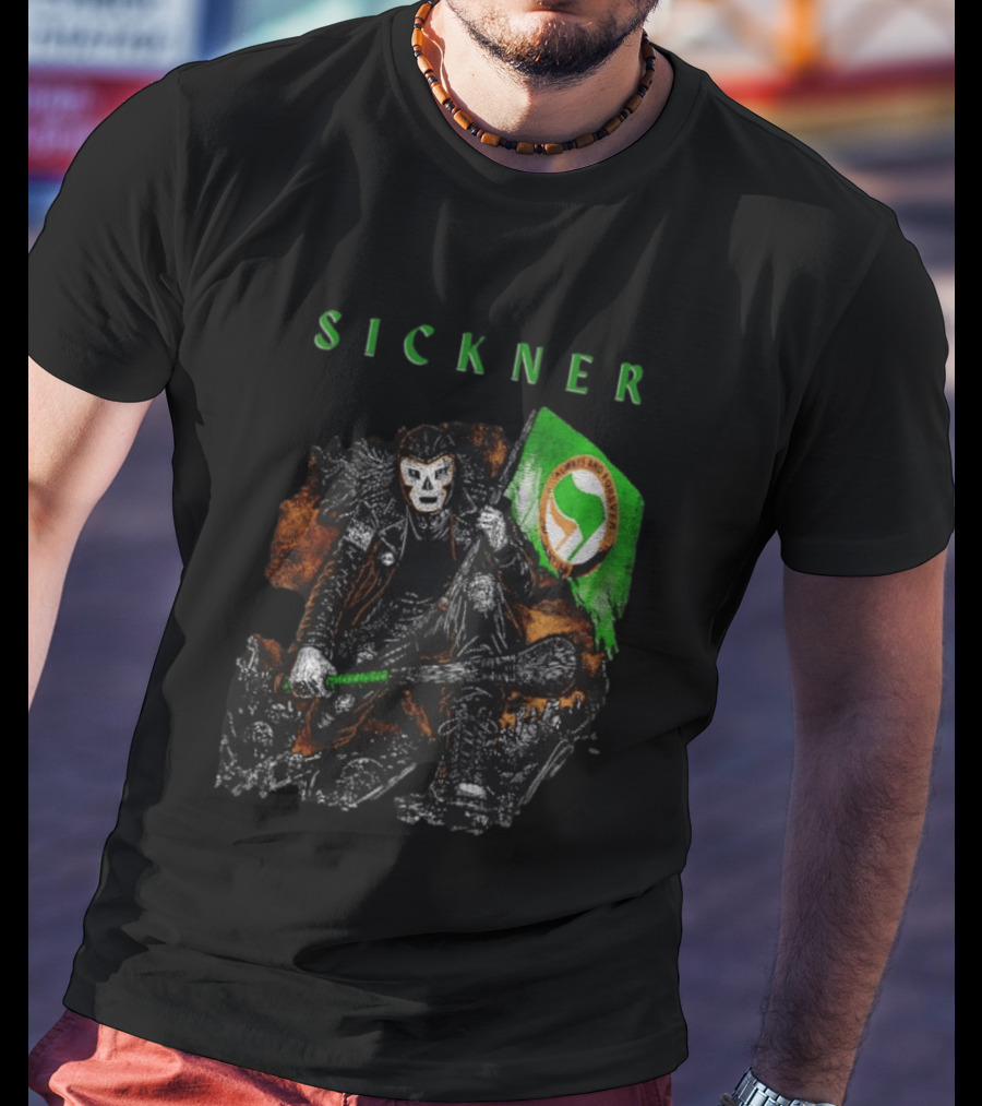 Sickner Mask Warrior Always And Forever Antifascist Hurling Stick T-Shirt