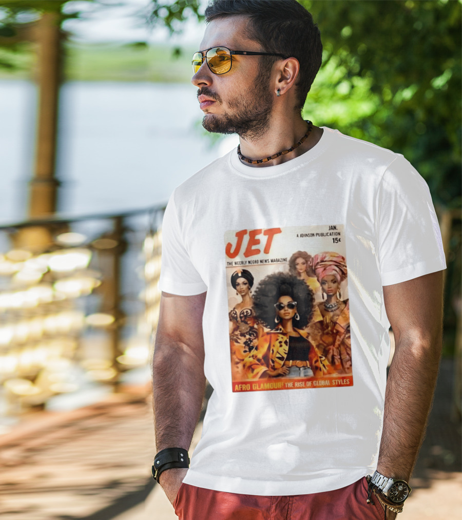 JET The Weekly Negro News Afro Glamour The Rise Of Global Styles T-Shirt