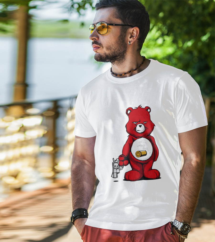 Bang Bear Revolver And Bullet Grunt T-Shirt