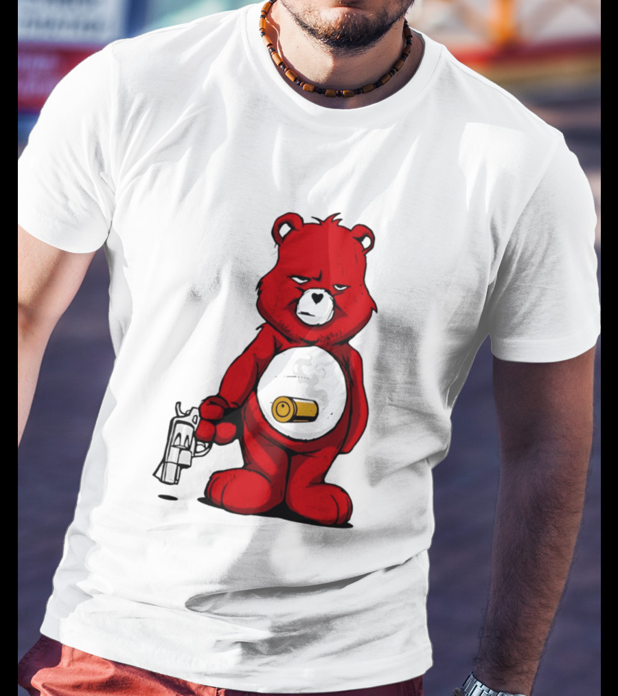 Bang Bear Revolver And Bullet Grunt T-Shirt