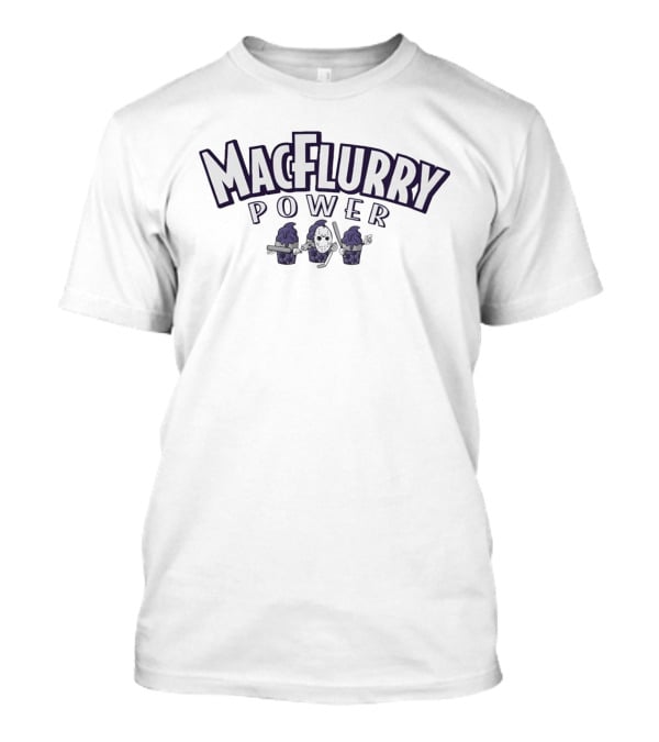 MacFlurry Power Jason Voorhees Hockey Mashup Ice Cream T-Shirt