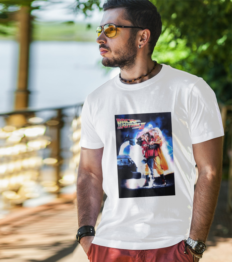 Back To The Future Part II Marty McFly Doc Brown Characters T-Shirt