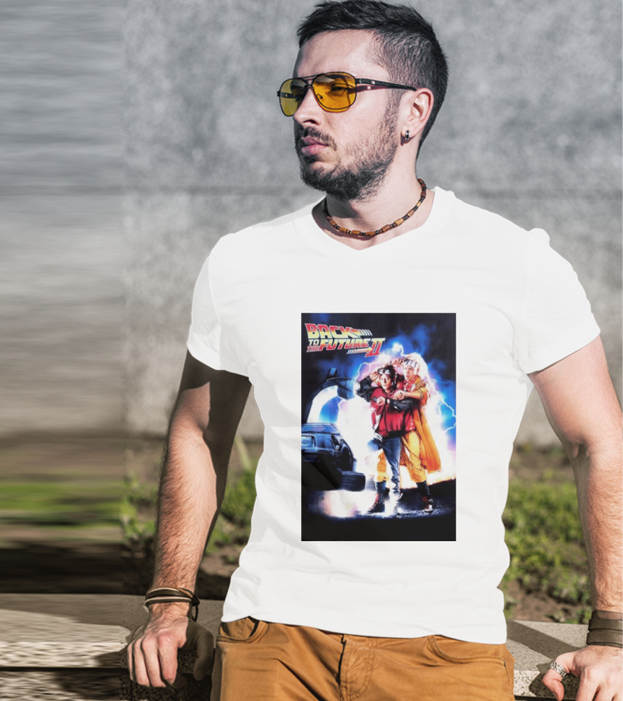Back To The Future Part II Marty McFly Doc Brown Characters T-Shirt