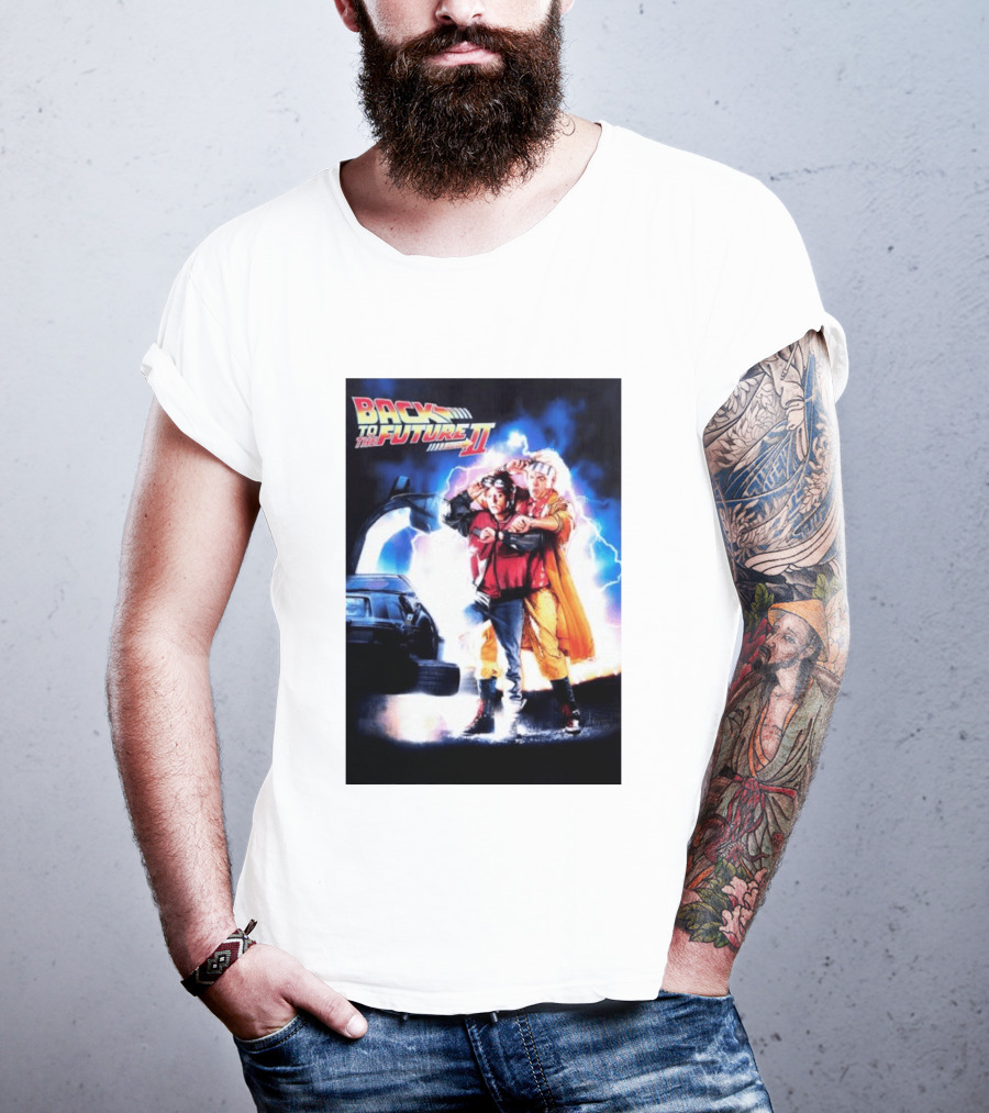 Back To The Future Part II Marty McFly Doc Brown Characters T-Shirt