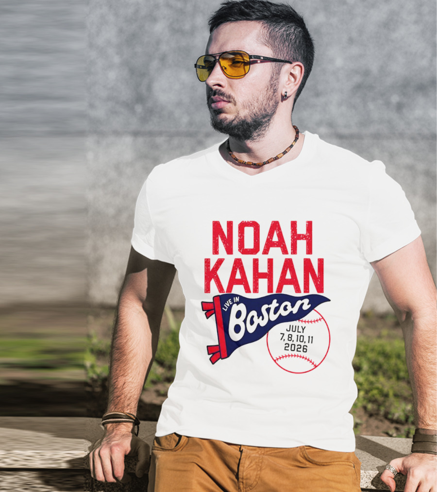 Noah Kahan Boston Concert July 7 8 10 11 2026 T-Shirt