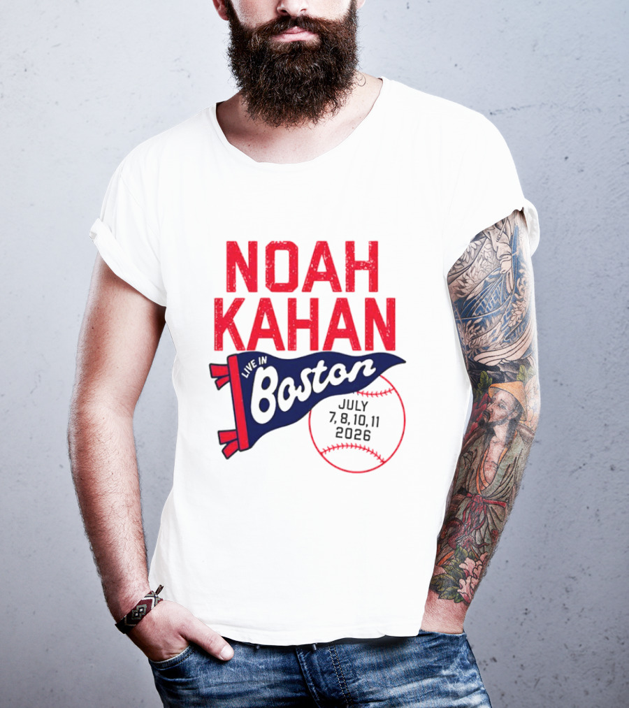 Noah Kahan Boston Concert July 7 8 10 11 2026 T-Shirt
