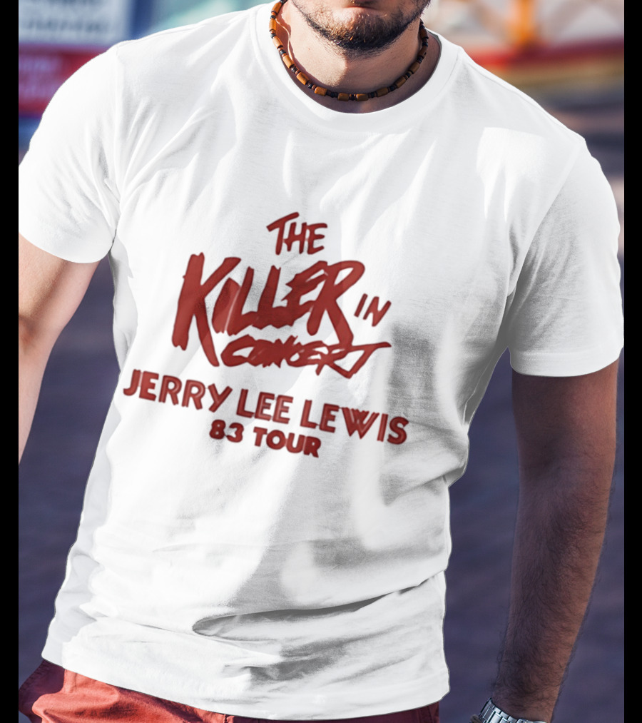Jerry Lee Lewis The Killer In Concert 83 Tour T-Shirt