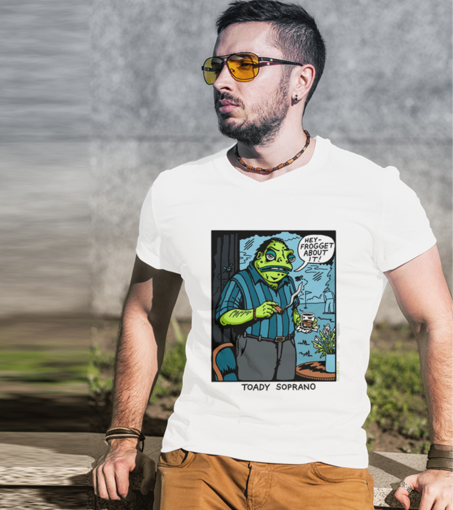Toady Soprano Hey Frogget About It Killer Acid T-Shirt