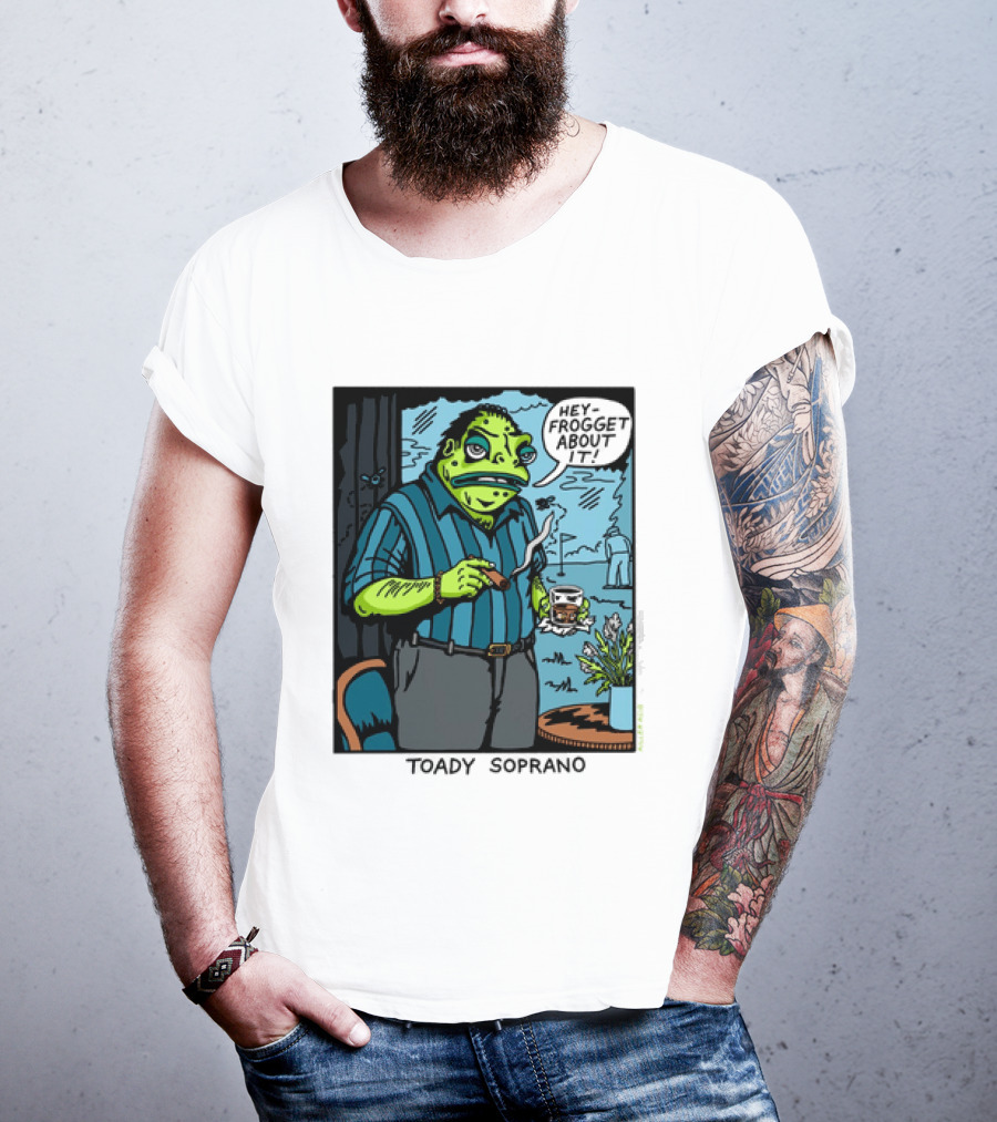 Toady Soprano Hey Frogget About It Killer Acid T-Shirt