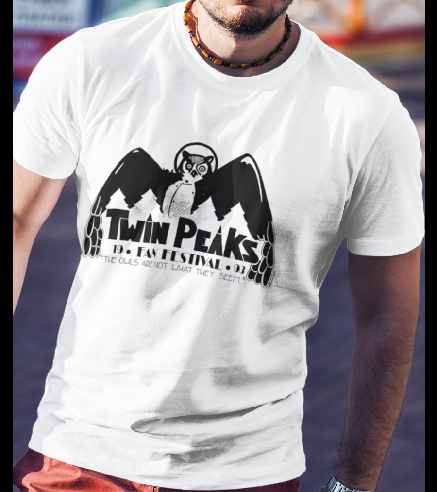 Twin Peaks Fan Festival 1993 The Owls Are Not What They Seem T-Shirt