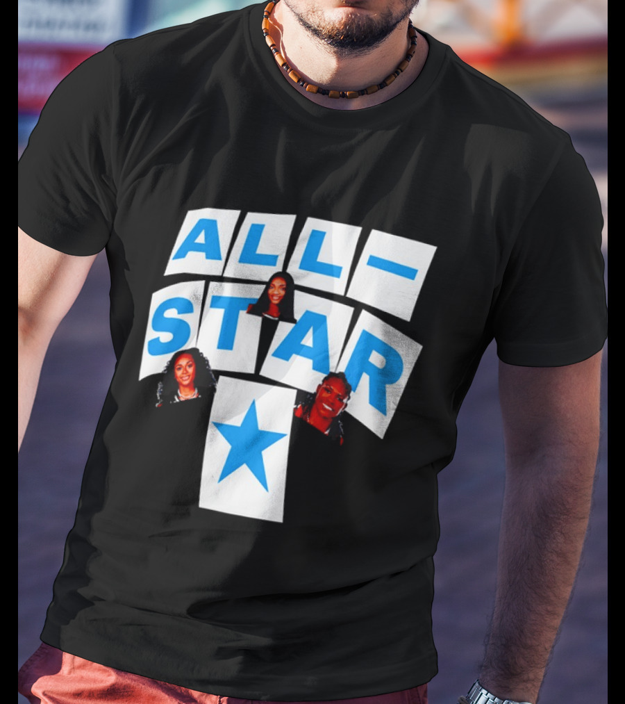 Atlanta Dream Angel Reese All Star Trio Basketball WNBA 2026 T-Shirt