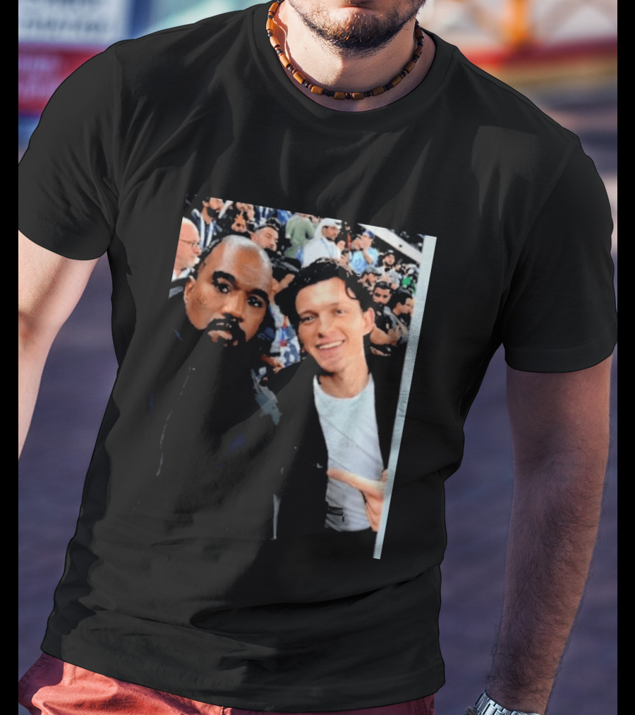 Kanye West And Tom Holland Iconic Celebrity Selfie At Event T-Shirt