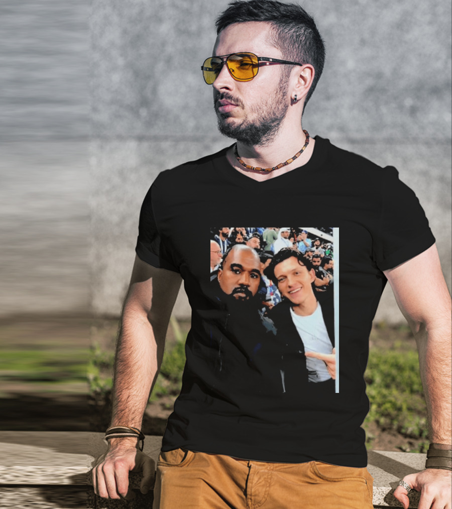 Kanye West And Tom Holland Iconic Celebrity Selfie At Event T-Shirt