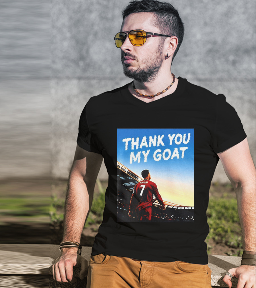 Thank You My Goat Cristiano Ronaldo 7 Portugal National Team T-Shirt