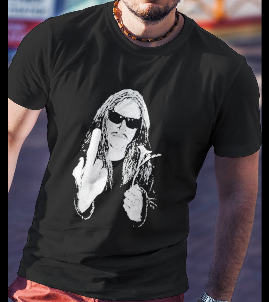 Lemmy Kilmister Middle Finger Flower Motorhead T-Shirt