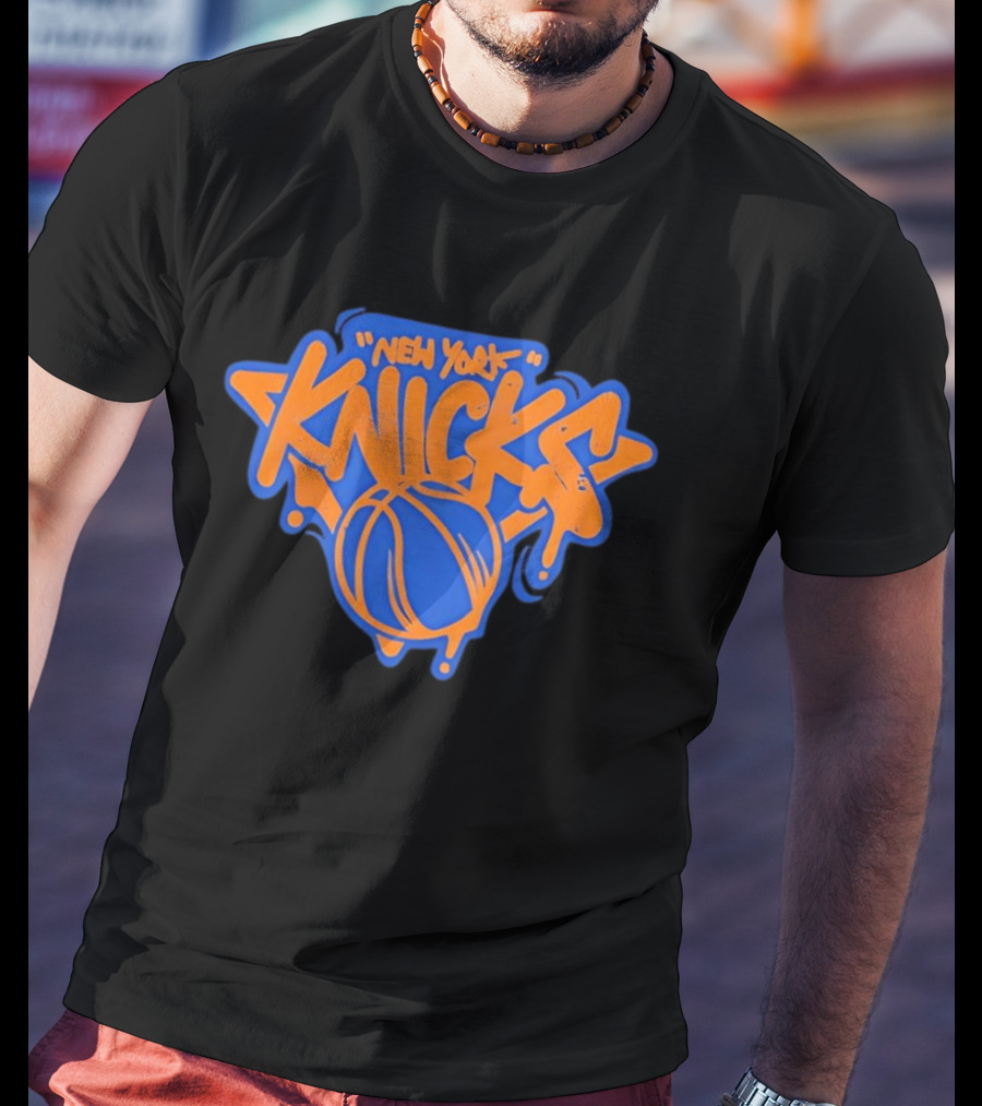 New York Knicks Streetwear Graffiti Basketball T-Shirt
