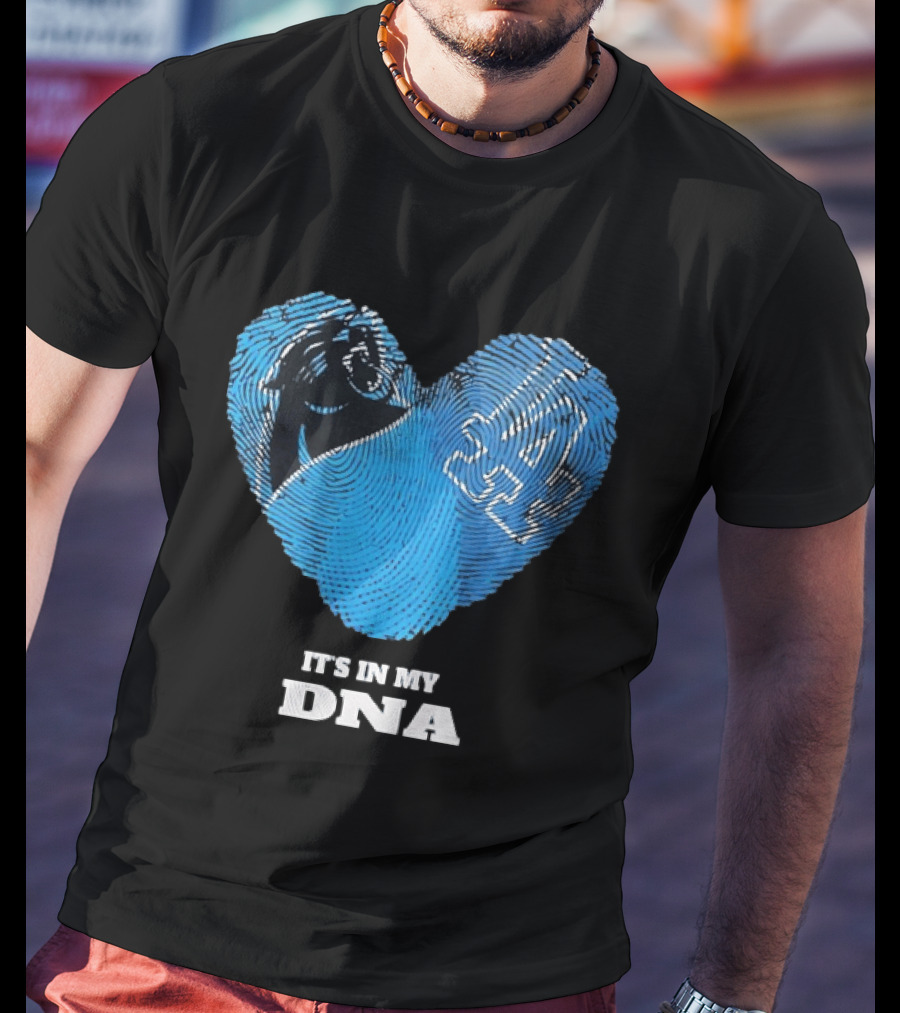Los Angeles Dodgers Carolina Panthers It's In My DNA T-Shirt